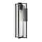 Z-Lite Aura 1 Light Outdoor Wall Light, 8in. W x 22.25in. H, Black 5013B-BK - alternate 1